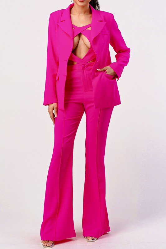 Sexy cutout two pcs suit