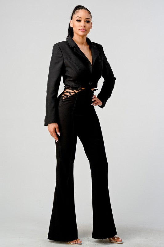 ATHINA CASUAL BLAZER AND PANTS SET