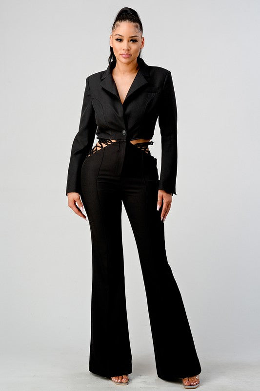 ATHINA CASUAL BLAZER AND PANTS SET